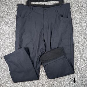 Orvis Fleece Lined Pants Men’s Size 38x29 Black Winter Lined Hiking Outerwear